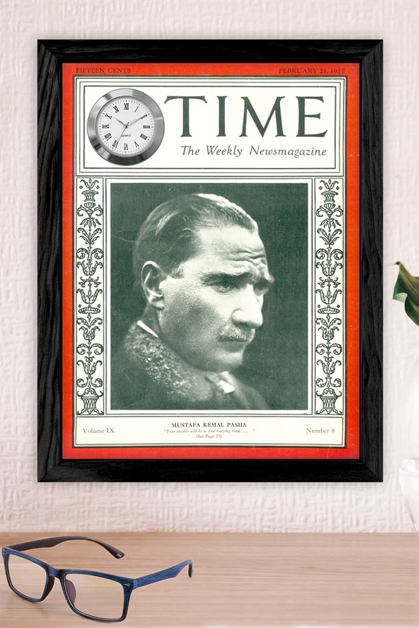 Atatürk Tablo Saat Time Dergisi 1927