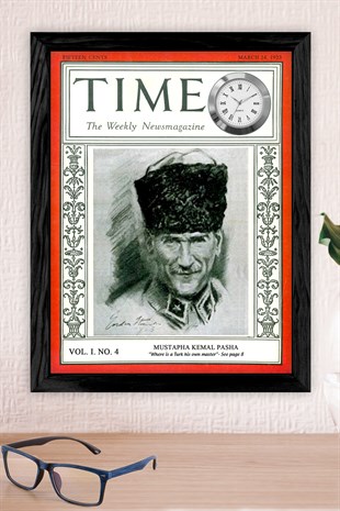 Atatürk Tablo Saat Time Dergisi 1923